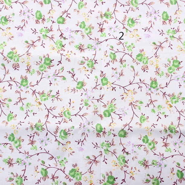 7 unids Diferente Patrón Patchwork Tela 100% Algodón Verde Batiks Scrapbooking Costura Acolchar Artcraft para Coser Craft Cloth DIY Wallet Cojín(50 * 50cm) Ecomeon no