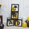 thumbnail image 2 of Muyoka Decoraciones de graduación, 4 piezas de cajas de globos de graduación blancas, suministros de decoraciones para fiestas de graduación de la escuela secundaria preescolar Muyoka Hogar, 2 of 7