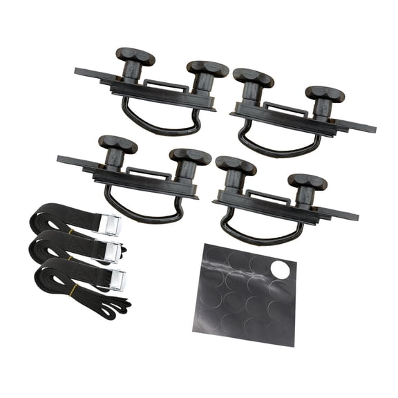 4pcs Roof Box U Bolt Clamps Rooftop Cargo Carrier Mounting Kit Iron Construction for Car and Van Use