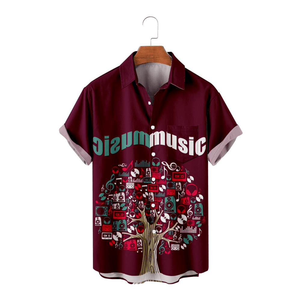 Bowling Short Sleeve Shirt 3D Printing Shirts Streetwear Shirts For