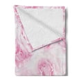 thumbnail image 2 of Rose Soft Flannel Fleece Throw Blanket, Plenty of Roses Passion Sentiment Concept Affection Emotions Admiration Work, Cozy Plush for Indoor and Outdoor Use, 60" x 80", Soft Pink, by Ambesonne, 2 of 5