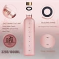 thumbnail image 4 of BPA Free Water Cup Outdoors Sports Water Bottle Frosted Plastic Space Cup with Time Scale 1000ml Large Capacity Tumbler, 4 of 7