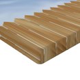 thumbnail image 2 of Ambesonne Wooden Fitted Sheet, Swiled Spring Season, Twin Size, Blue Brown, 2 of 3