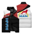 thumbnail image 3 of Chaqueta sin mangas con estampado 3D del logotipo de camionero para hombre, camiseta para andar en motocicleta al aire libre, chaqueta cálida a prueba de viento, 3 of 4