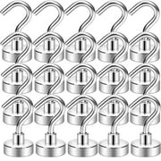 NAISHIER 20 Pack Magnetic Hooks, 25Lbs Strong Magnet Hooks for Kitchen, Home, Cruise, Workplace, Office and Garage