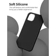 thumbnail image 6 of Compatible for iPhone 12 Case and iPhone 12 Pro Case 6.1 Inch with Silicone Shockproof Protective Slim Phone Case for iPhone 12/12 Pro with [Soft Touch Microfiber Lining]-Black, 6 of 12