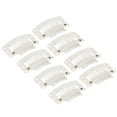 thumbnail image 3 of 100 pinzas para extensiones de cabello multiusos de 9 dientes, 32 mm, color blanco, 3 of 14