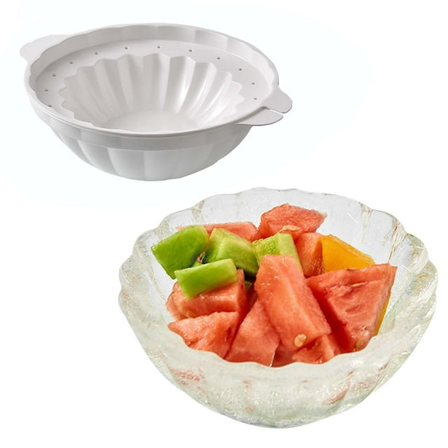 TIMIFIS Ice Molds Dessert Bowl DIY Ice Cream Bowl Kitchen Tool Ice Bowl Containers-Freezing Container Large-Capacity Round Empty Moulds Homemade Ice Bowl Kitchen Gadgets