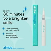 Zimba Teeth Whitening Ultimate Kit, Vegan Strips, Pen & LED Whitening light for Professional Results