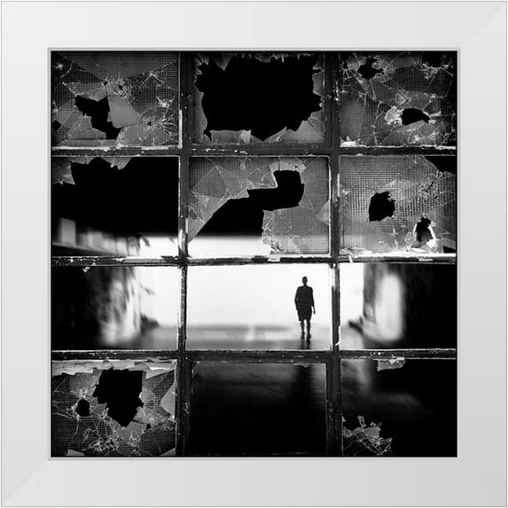 Cuder, Darko 20x20 White Modern Wood Framed Museum Art Print Titled - Fractures