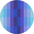 thumbnail image 1 of Ahgly Company Machine Washable Indoor Round Transitional Blue Orchid Blue Area Rugs, 7' Round, 1 of 7