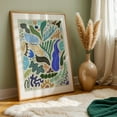 thumbnail image 5 of Jungle Color - Illustration Abstract Modern Art Geometric Pattern Minimalist Botanical Oak Framed Wall Art Print 5 x 7 inches, 5 of 59