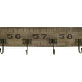 thumbnail image 4 of Contemporary Wooden Rustic Plaque with Ruler Style Design, Brown, 4 of 5
