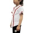 thumbnail image 2 of Lappel Kids Baseball & Softball Button Down Jersey for Children Sports & League Team Uniforms Hipster Shirts Made in USA, 2 of 4