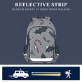 thumbnail image 5 of FORMRS Unisex School Backpack 17" Student Travel Bag with Laptop Compartment, White Christmas Holly, 5 of 7