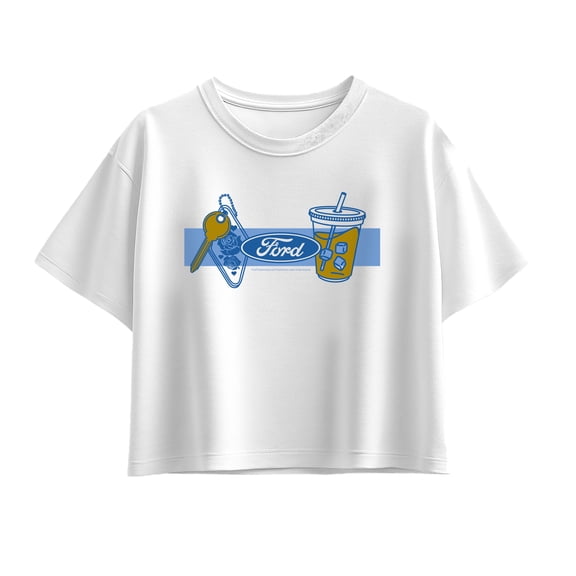 Ford - Girly Ford Logo - Youth Girls Boxy T-Shirt