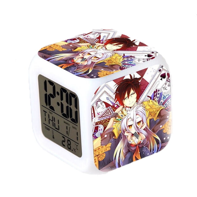 Despertador Game Life con cambio de LED de 7 colores y termómetro