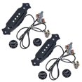 thumbnail image 1 of 2 Sets -Câblé Boîte à Cigares Guitare Micro avec Volume et Tonalité pour Guitare Électrique, 1 of 5
