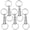 5pack, variant on Quick Release Detachable Pull Apart Key Rings Keychains,Split Snap Seperate Chain Lock holder(3Pack)