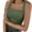 Army Green, variant on Admvng Womens Tank Tops Solid Square Neck Summer Leisure Sleeveless Slim Tank Tops Admvng S-2XL