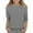 Gray, variant on Qingpeng Girls 3/4 Sleeve Tees Girls Soft Comfy Solid T-Shirts Kids Crewneck Pullover Top
