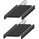 thumbnail image 1 of Space-Saving Skirt Holders with 360 Swivel Hooks, Adjustable Clips, Trouser Hangers, Clothes Coat Garment Jeans Hangers (30 Pack, Black), 1 of 4