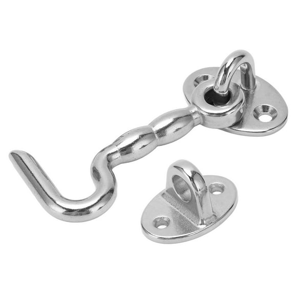 Door Latch Hook Privacy Hook with Eye Latch Heavy Duty Stainless Steel for Boat Ship Yacht