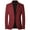 Red, variant on Slim Fit Suit Mens Sport Coat Casual Blazer One Button Business Suit Jacket(Red,180)