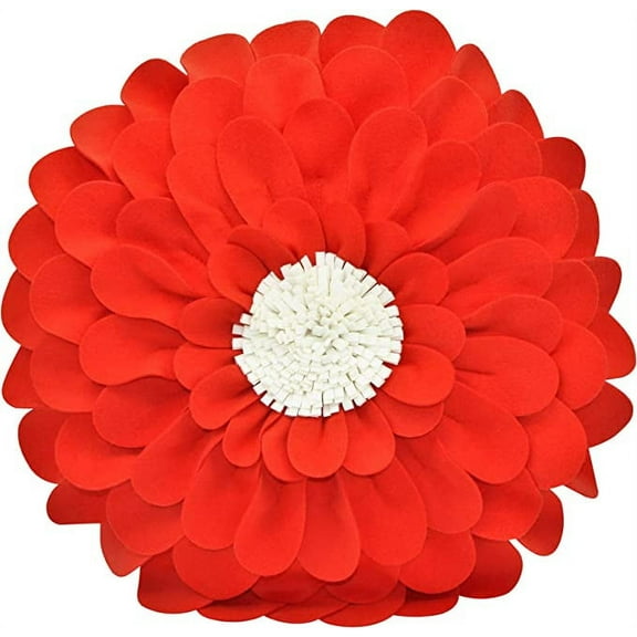 Decorative Flower Pillows – 3D Happy Daisy Flower Throw Pillow - Design Patented – Couch & Bed Flower-Shaped Pillow – Soft & Cozy