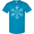 thumbnail image 3 of Inktastic Icy Blue Winter Snowflake T-Shirt, 3 of 5