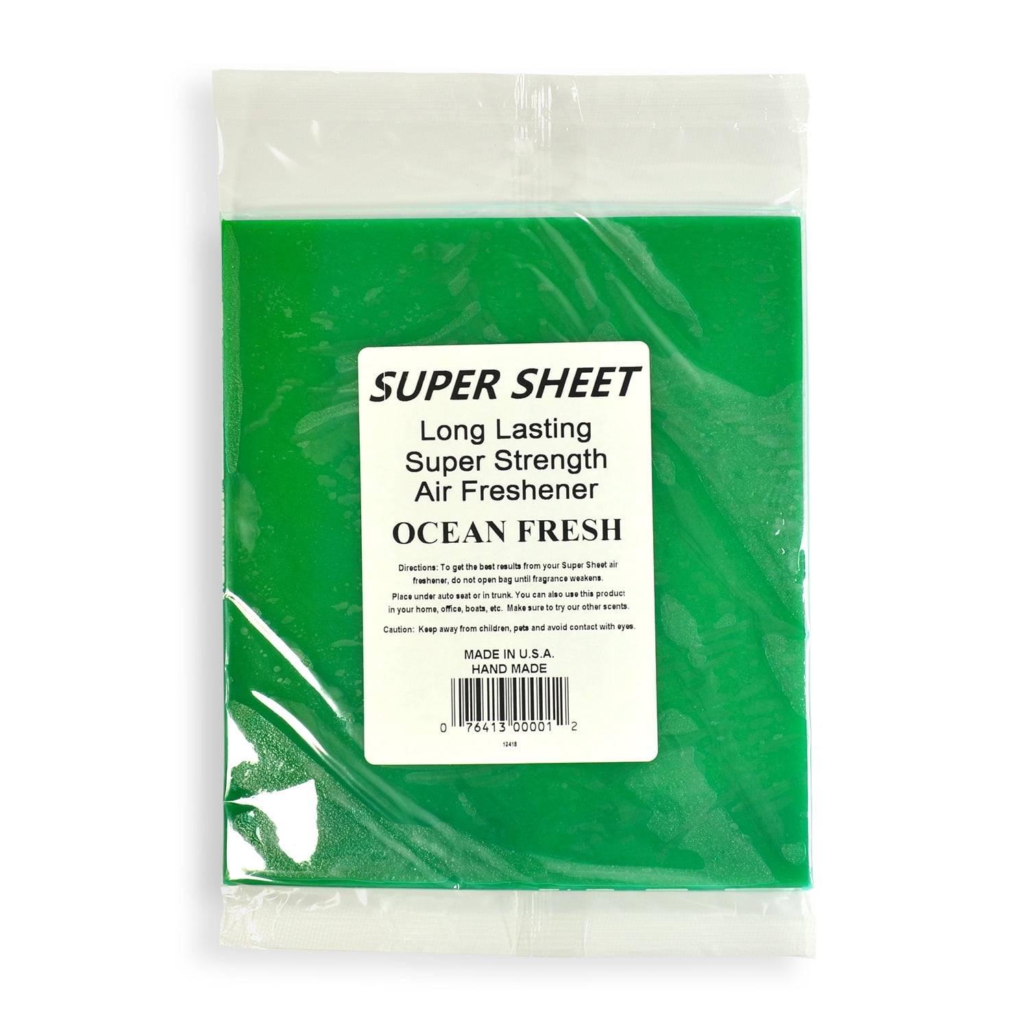 Jenray Super Sheet Large (8"x7") Under Seat Car Air Freshener (Ocean