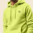 thumbnail image 5 of Dalix UFO Embroidered Fleece Zip Hoodie Cold Fall Winter Mens in Safety Green 3XL XXX-Large, 5 of 5