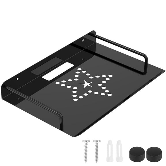 Projector Shelf Metal Floating Shelf Wall Mount Wifi Router Shelf Easy to Install Floating Projector Shelf for Projector DVD Player Cable Box Smart Speaker