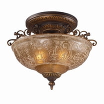 Elk Home - Restoration - 3 Light Semi-Flush Mount in Traditional Style with