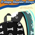 thumbnail image 5 of Dog Paw Print and Bone Black 17" Waterproof Oxford School Backpacks for Teens, S-Shape Padded Straps, for School, Travel, Hiking, Camping, 5 of 5