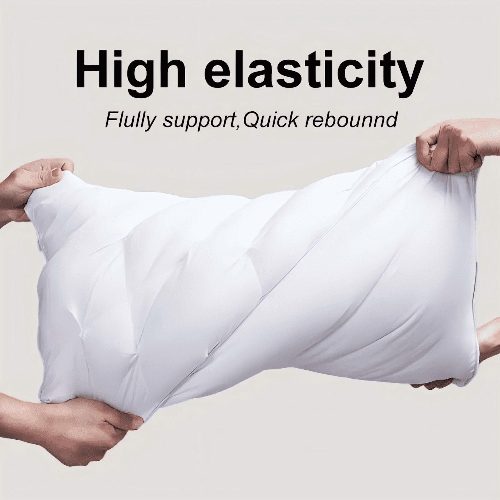 2 sets of luxury five-star hotel quality pillows | White appearance | Deep sleeping neck support  year-round non collapsing core material | Machine washable bedroom/RV bedding