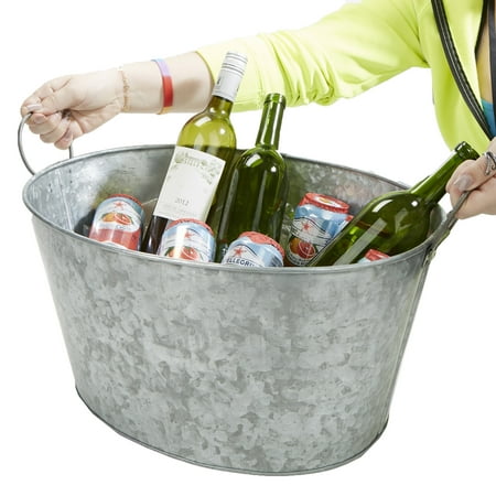 Mind Reader - Beverage Chiller Tub - Silver
