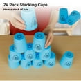 thumbnail image 4 of Sport Stacking Cups, 24pcs Sports Stacking Cups Speed Training Game for Challenge Competition Travel Party Gift for Kids and Adults, 4 of 6
