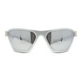 thumbnail image 2 of Womens 90s Sport Fashion Triangular Shape Wrap Plastic Sunglasses Silver - Silver Mirror, 2 of 4