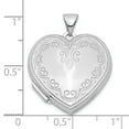 thumbnail image 4 of Primal Silver Sterling Silver Rhodium Plated Heart Locket Necklace, 4 of 5
