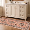 thumbnail image 2 of YOUFORTONG 2x6 Washable Hallway Runner, Oriental Farmhouse Non-Slip Ultra Soft Rug,Stain Resistant Carpet for Entryway Kitchen Living Room Bedroom,Orange, 2 of 7