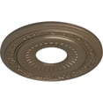 thumbnail image 3 of Ekena Millwork 20 5/8"OD x 6 1/4"ID x 1 3/8"P Lauren Ceiling Medallion (Fits Canopies up to 6 1/4"), Hand-Painted Warm Silver, 3 of 6
