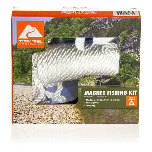 Ozark Trail Fishing Magnet Kit. 300 lb Capacity