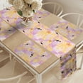 thumbnail image 2 of Ambesonne Tropical Table Runner & Placemats, Girls Pattern Jungle, Placemat 4 pcs + Runner 12"x90", Marigold Pale Pink, 2 of 2