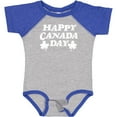thumbnail image 3 of Inktastic Happy Canada Day with Distressed Maple Leaves Boys or Girls Baby Bodysuit, 3 of 5
