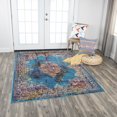 thumbnail image 2 of Rizzy Rugs Princeton Area Rug PRI107 Blue Medallions Curves 8' 10" x 11' 10" Rectangle, 2 of 3