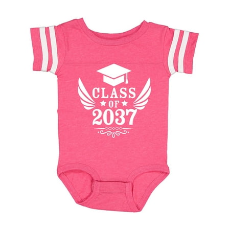 

Inktastic Class of 2037 with Graduation Cap and Wings Gift Baby Boy or Baby Girl Bodysuit