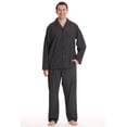 thumbnail image 2 of #followme Plaid Pajama Set for Men (Black White, Small), 2 of 4