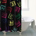 thumbnail image 4 of Math Equations Lab Diagrams Green Pattern Shower Curtain 84"x72" ,Bathroom Decorative Shower Curtains Set with 12 Hooks,Modern Waterproof Washable Shower Curtain, 4 of 6