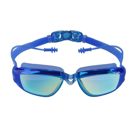 - Swimming Goggles, IPOW UV Protection No Leaking Anti Fog Triathlon Swim Goggles with Ear Plugs for Adult, Men, Women, Youth, Kids, Blue